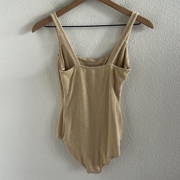 Free People Beach FP Beach Textured Babydoll Bodysuit Top XS - Picture 2 of 6